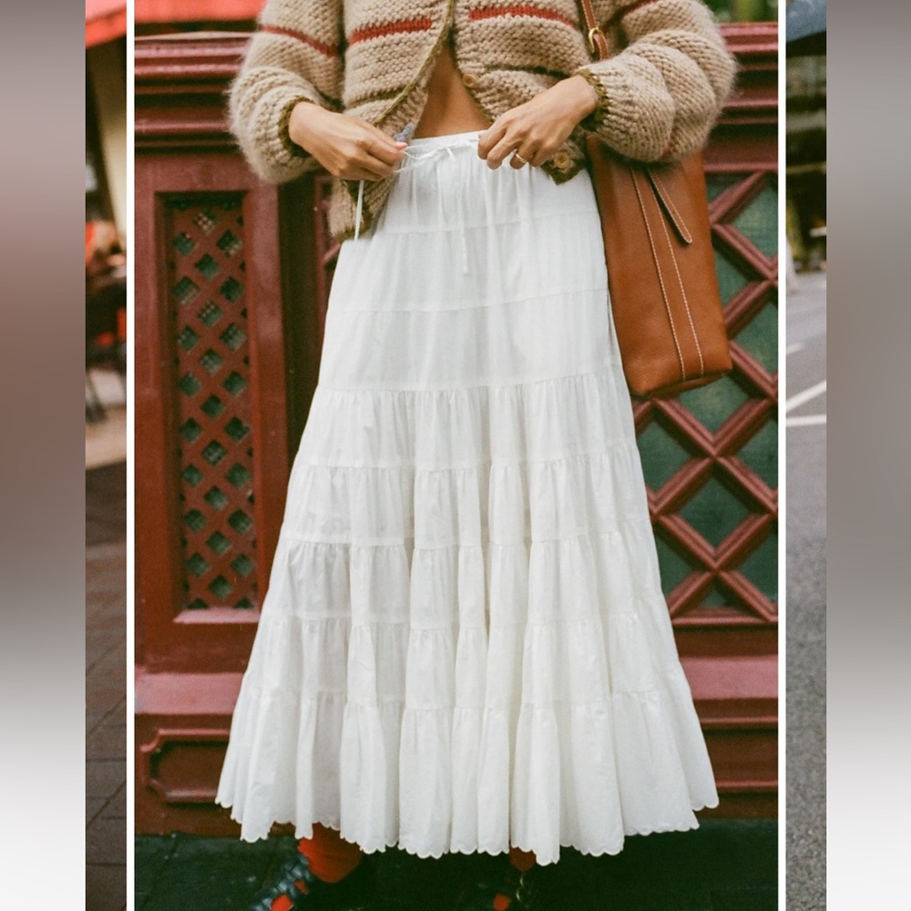 NWT Christy Dawn Darby skirt Alabaster